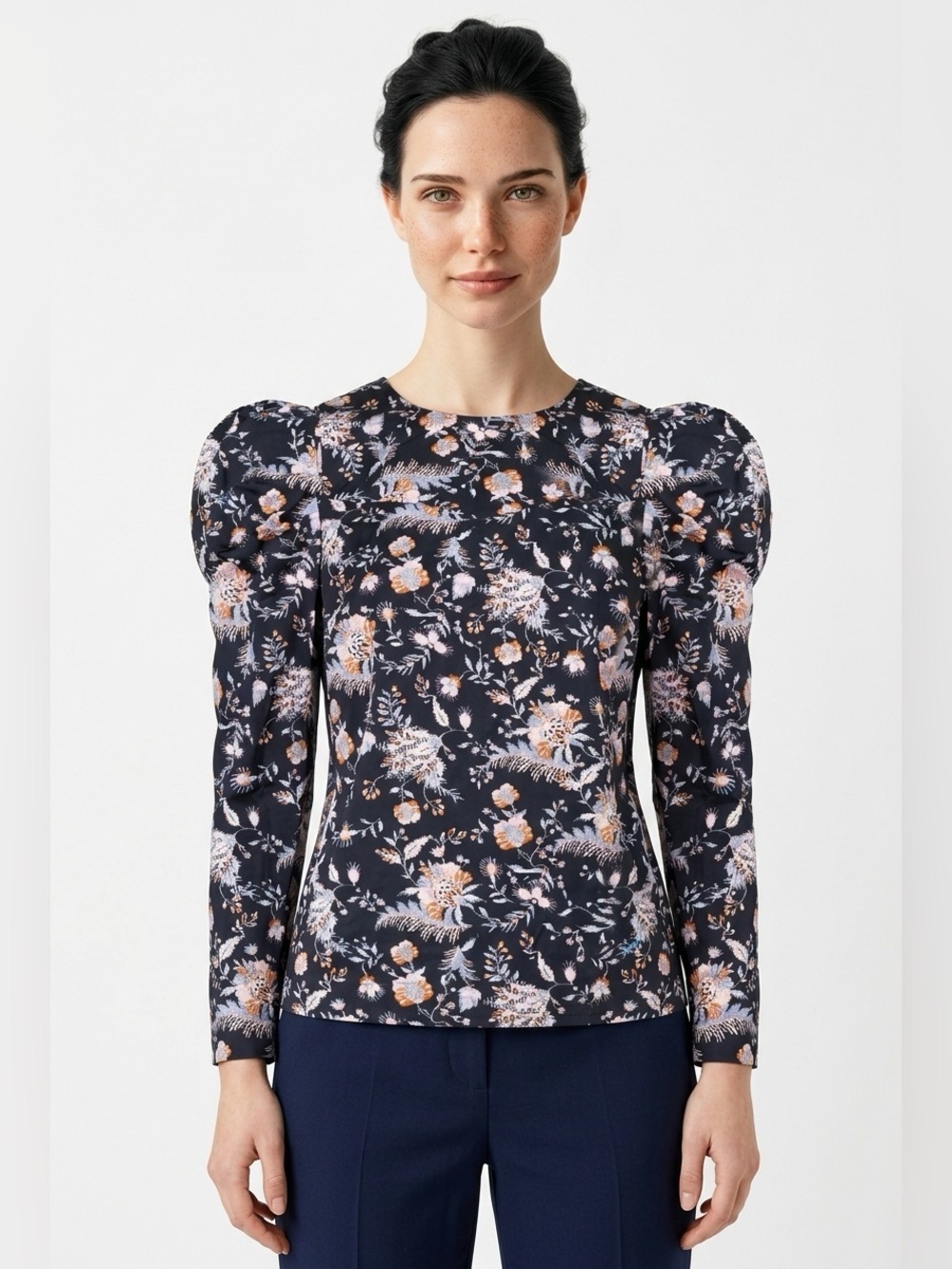 Ted Baker London Aimil Puff Sleeve Cotton Top